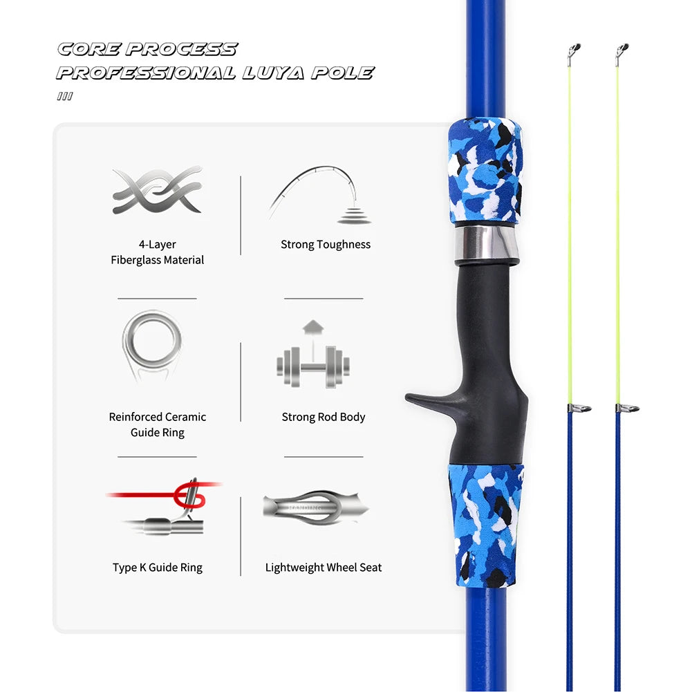 Children Fishing Pole Telescopic Hand Fishing Pole Mini Kids Fishing Rod With Fish Wheel Outdoor Accessories for Lakes Reservoir